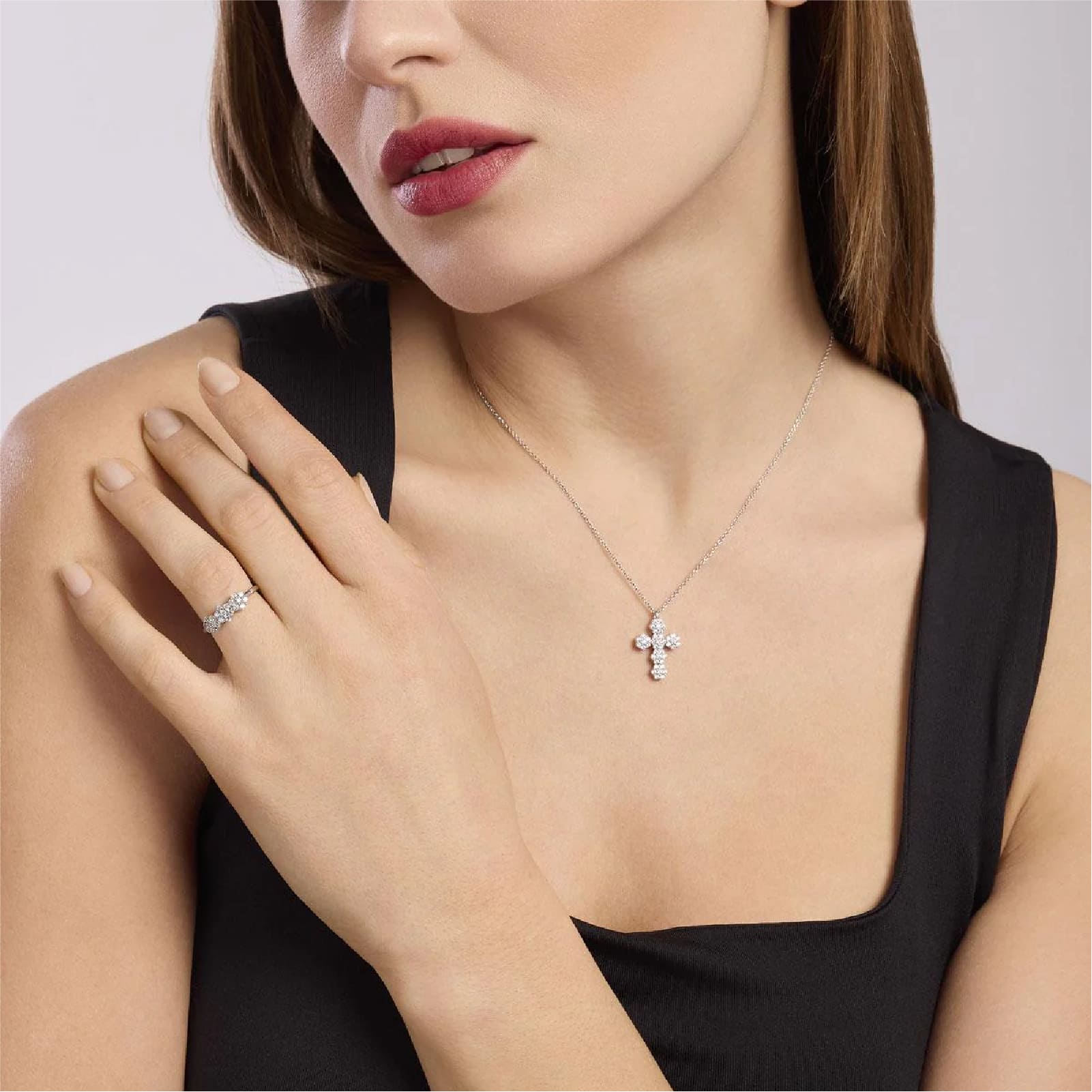 Anello trilogy Mabina Fior Fiore in argento con zirconi Regolabile dalla 9 alla 17