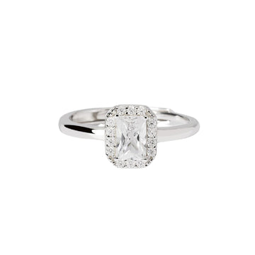 Anello da donna Mabina in argento con zirconi bianchi Regolabile dalla 9 alla 17