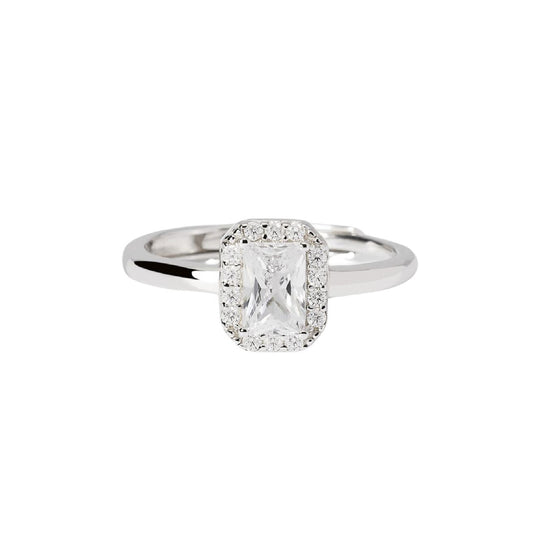 Anello da donna Mabina in argento con zirconi bianchi Regolabile dalla 9 alla 17