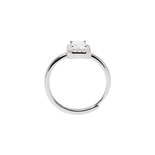 Anello da donna Mabina in argento con zirconi bianchi Regolabile dalla 9 alla 17