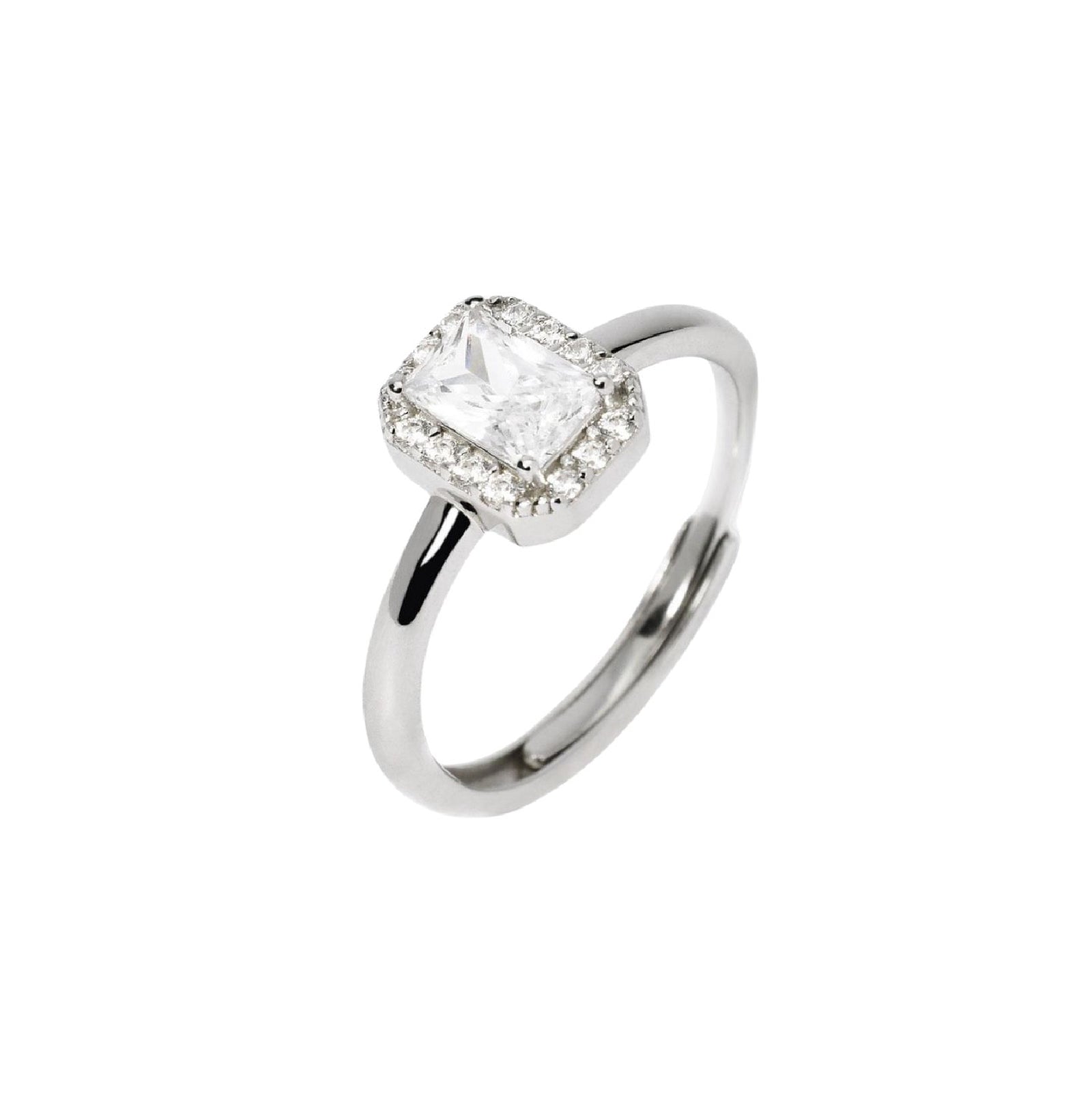 Anello da donna Mabina in argento con zirconi bianchi Regolabile dalla 9 alla 17