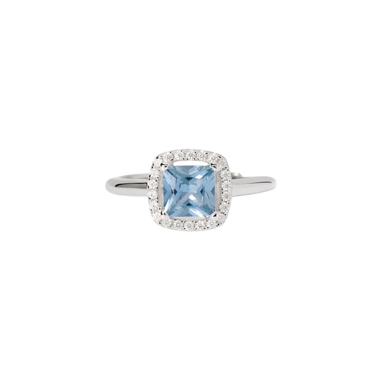 Anello Cool or Rétro? Mabina Gioielli da donna con pietra azzurra Regolabile dalla 11 alla 19