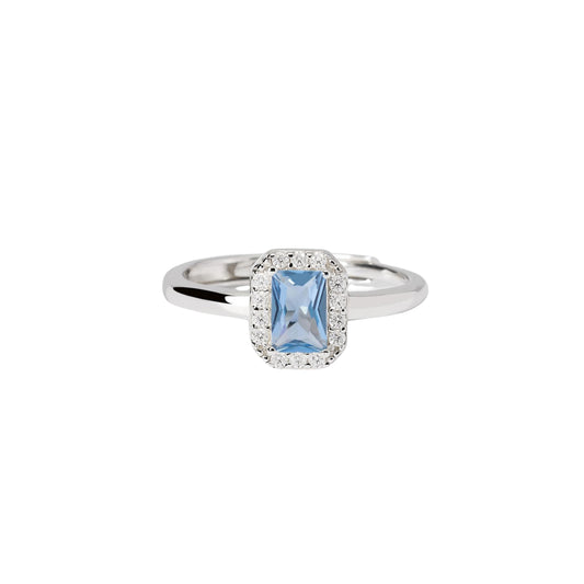 Anello da donna Cool or Rétro? Mabina Gioielli con pietra azzurra Regolabile dalla 9 alla 17
