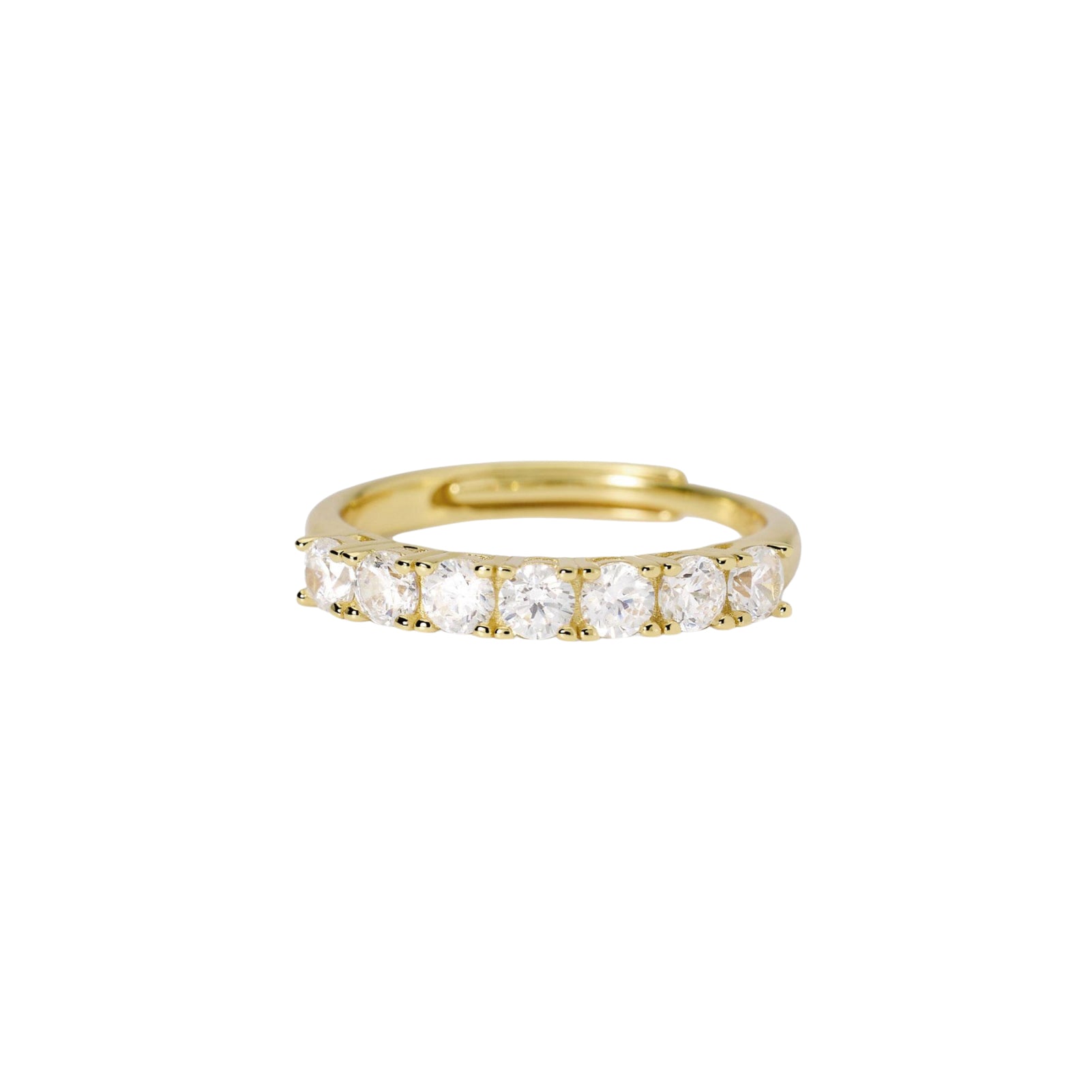 Anello Mabina Gioielli da donna con zirconi e placcatura oro giallo Regolabile dalla 11 alla 19