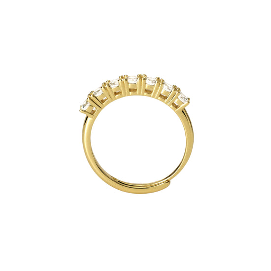 Anello Mabina Gioielli da donna con zirconi e placcatura oro giallo Regolabile dalla 11 alla 19