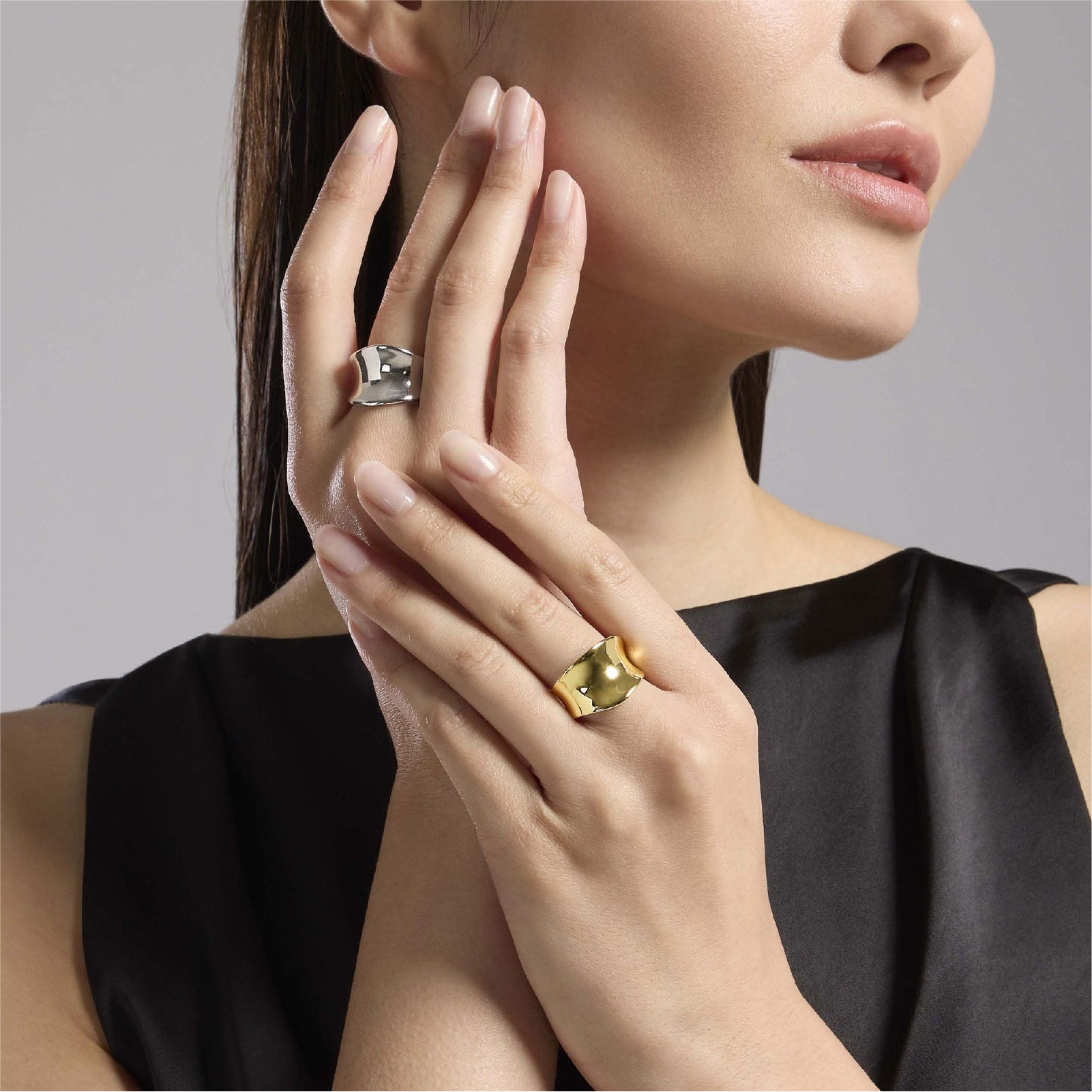 Anello da donna Mabina Gioielli Amazing in argento dorato a fascia Regolabile dalla 11 alla 19