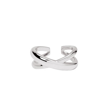 Anello intrecciato regolabile Mabina da donna in argento regolabili