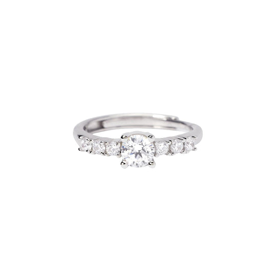 Anello regolabile Mabina Dimmi di sì in argento con zirconi regolabili