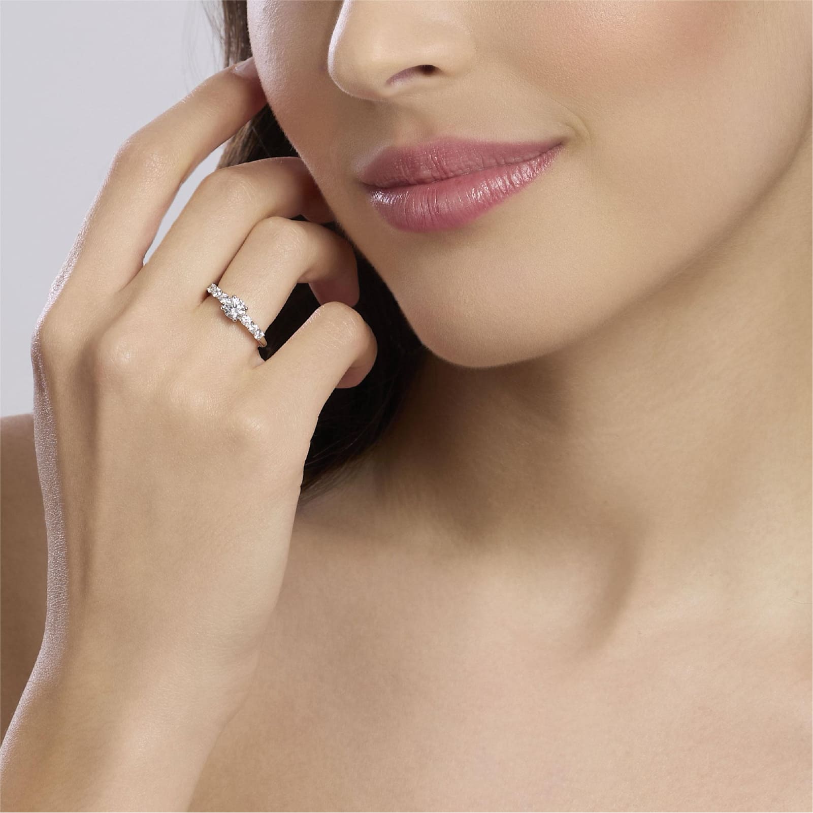 Anello regolabile Mabina Dimmi di sì in argento con zirconi regolabili