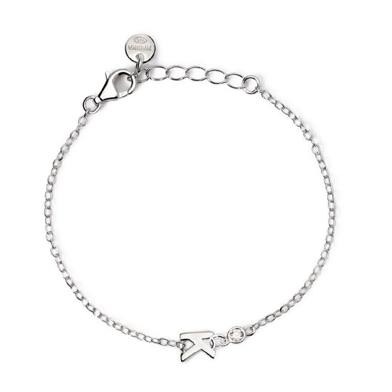 bracciale mabina junior in argento con iniziale k e diamante 533925k