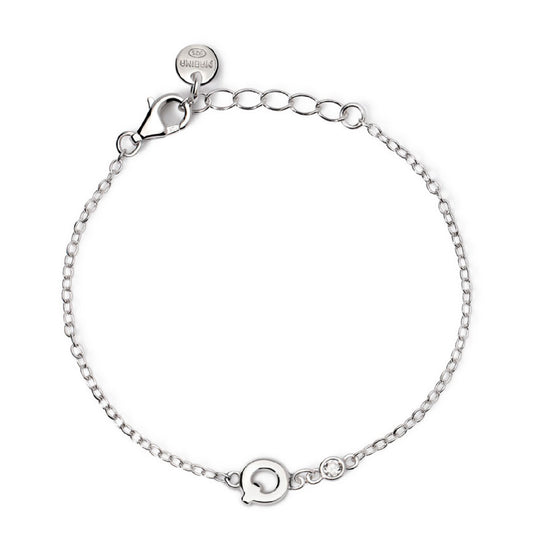 bracciale mabina junior in argento con iniziale q e diamante 533925q