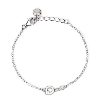 bracciale mabina junior in argento con iniziale q e diamante 533925q