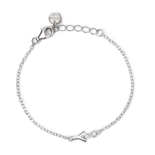 bracciale mabina junior in argento con iniziale y e diamante 533925y