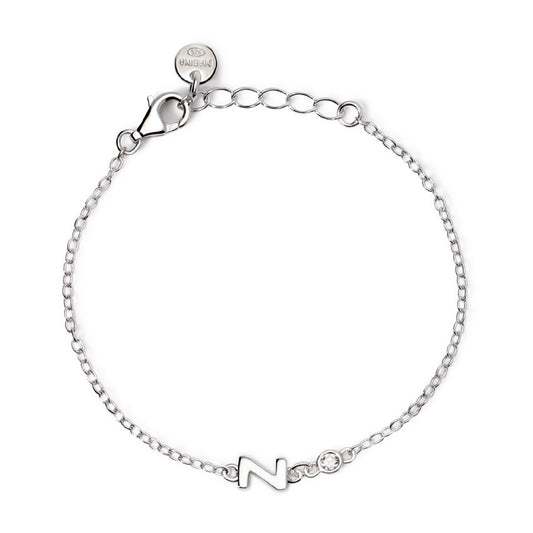 bracciale mabina junior in argento con iniziale z e diamante 533925z