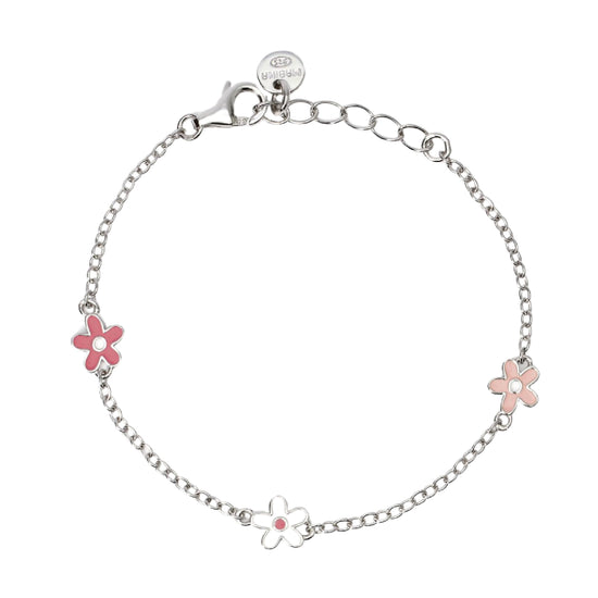 Bracciale con smalto Mabina Junior Flora da bambina Regolabile 12-14 cm