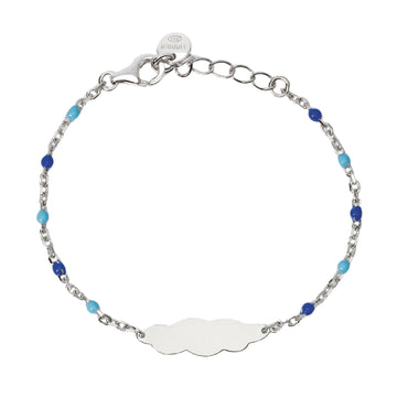 Bracciale da bambini Mabina Junior in argento con piastrina Regolabile 12-14 cm