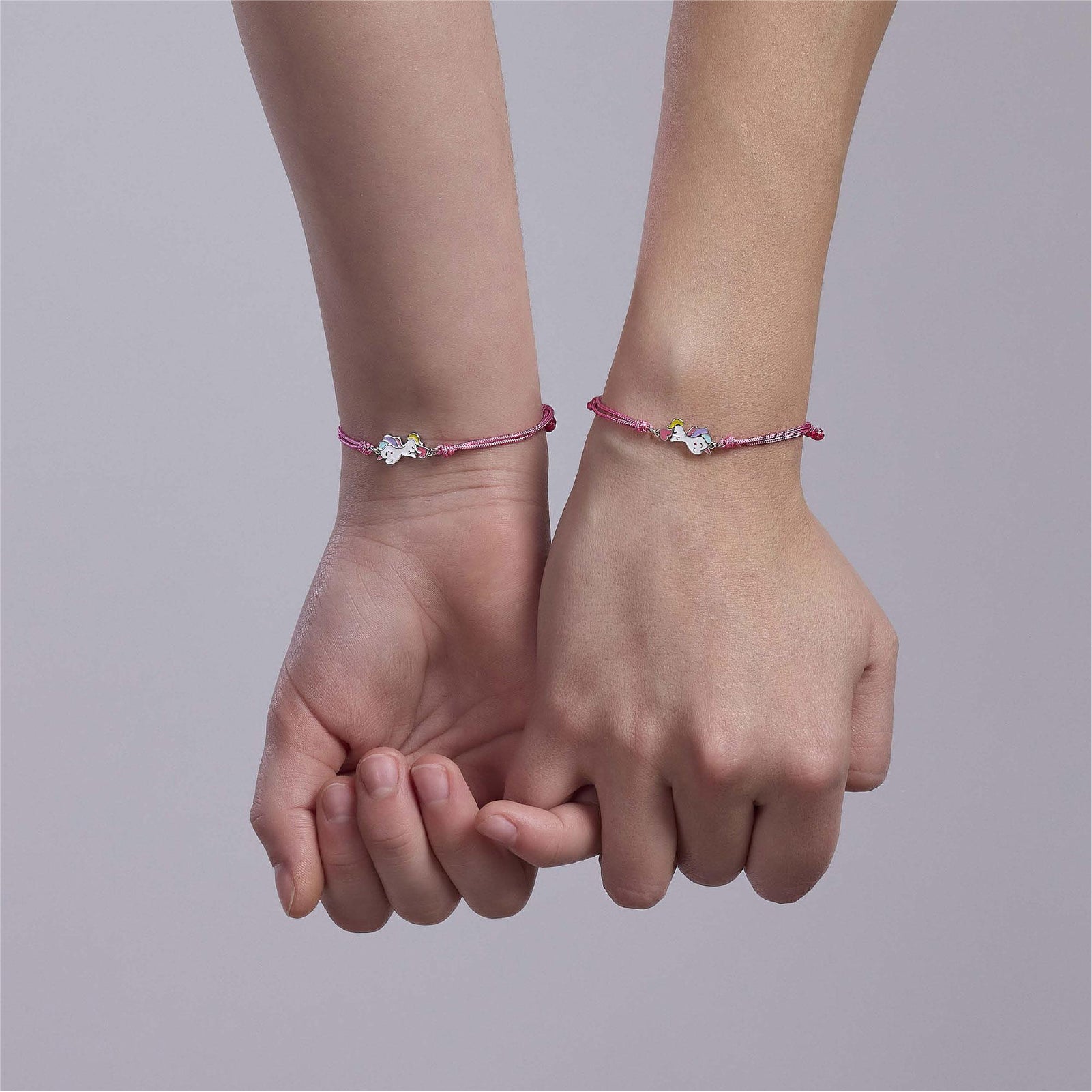 Set di due bracciali Best Friends Mabina Junior con unicorno REGOLABILE