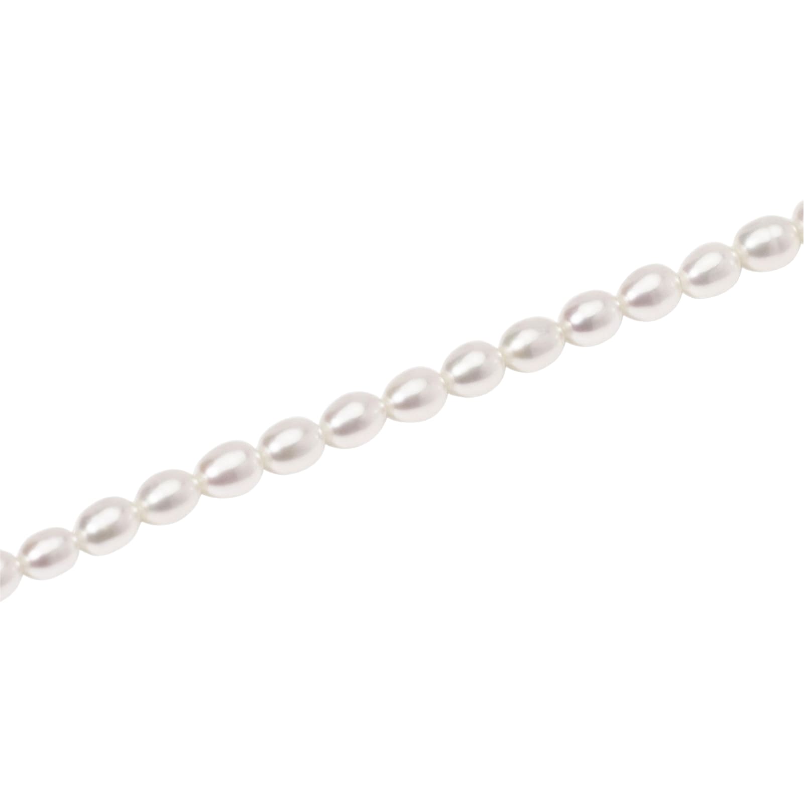 Bracciale catena Mabina Thelma in argento con perle bianche Regolabile 16-19 cm
