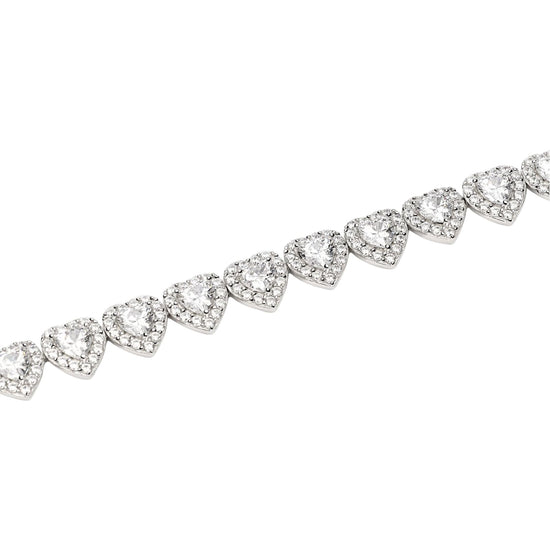 Bracciale tennis Mabina in argento con zirconi bianchi 19 cm