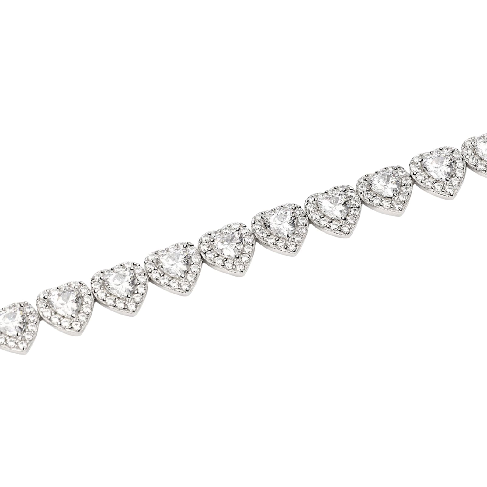 Bracciale tennis Mabina in argento con zirconi bianchi 19 cm