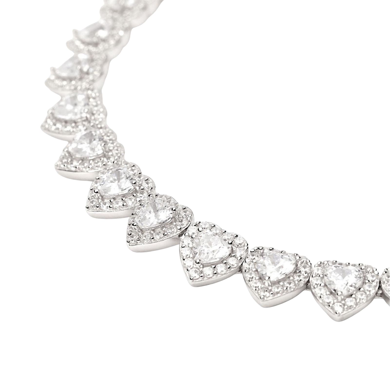 Bracciale tennis Mabina in argento con zirconi bianchi 19 cm