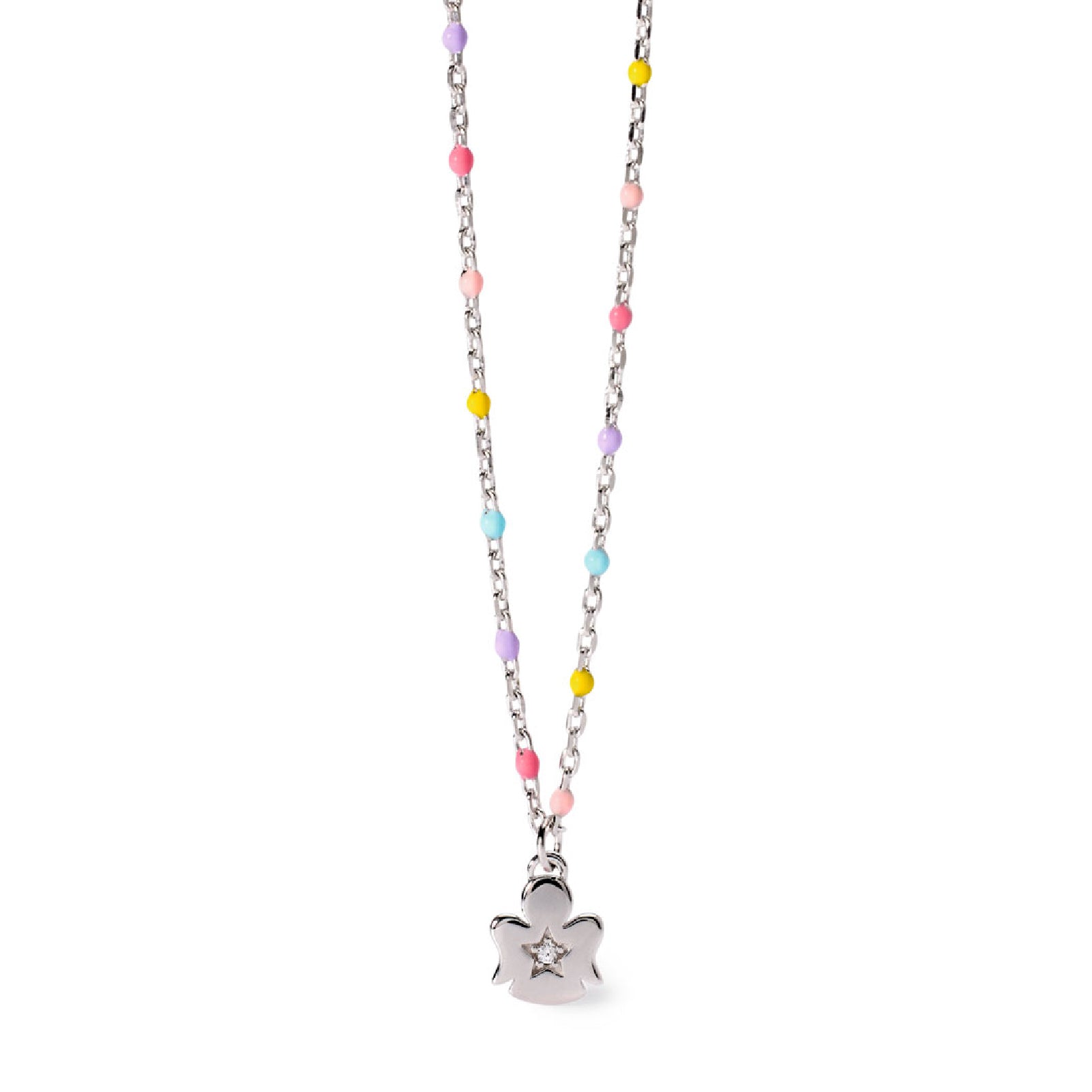 collana gircollo mabina junior in argento multicolor e zircone 553725