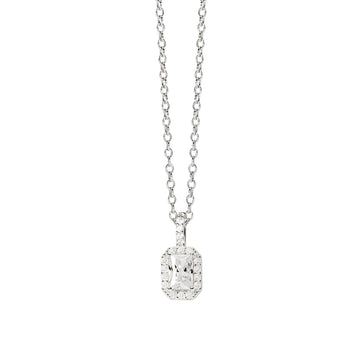 Collana donna Mabina in argento con ciondolo di zirconi MISURA UNICA