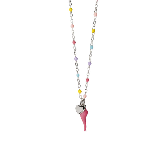 Collana Mabina Junior in argento e smalto da bambina MISURA UNICA
