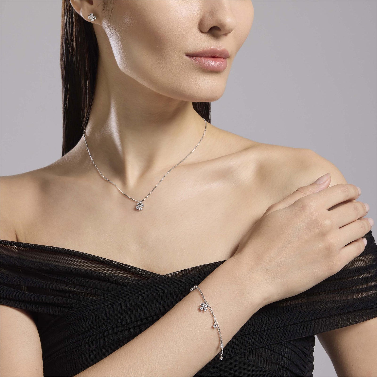 Collana Cercami Mabina Gioielli in argento con zirconi MISURA UNICA