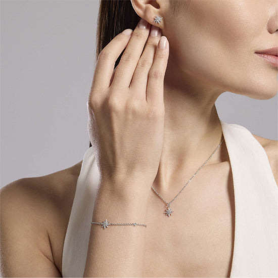 Collana Splendida Mabina Gioielli in argento con zirconi MISURA UNICA