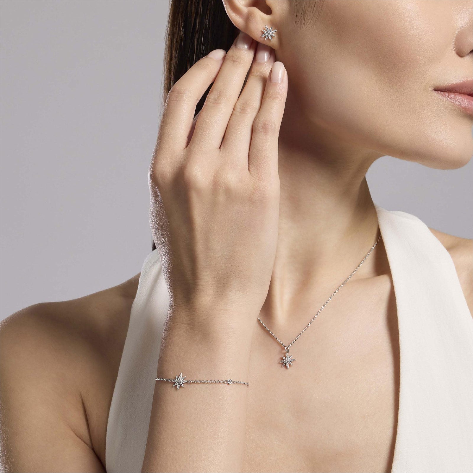 Collana Splendida Mabina Gioielli in argento con zirconi MISURA UNICA