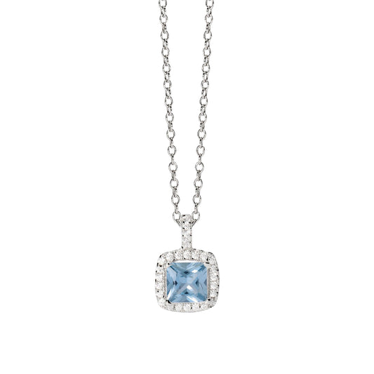 Collana Cool or Rétro? Mabina Gioielli da donna con pietra azzurra MISURA UNICA
