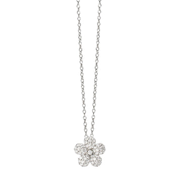 Collana da donna Mabina Gioielli in argento e fiore di zirconi MISURA UNICA