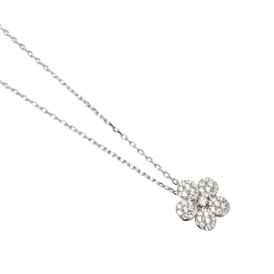 Collana da donna Mabina Gioielli in argento e fiore di zirconi MISURA UNICA