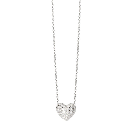 Collana da donna Mabina Gioielli in argento e cuore di zirconi MISURA UNICA