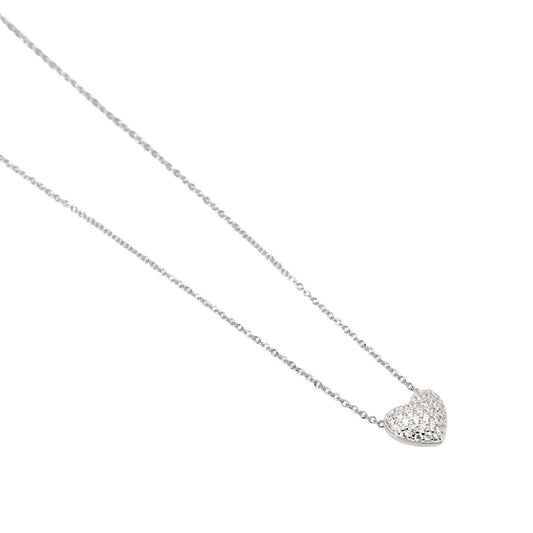 Collana da donna Mabina Gioielli in argento e cuore di zirconi MISURA UNICA
