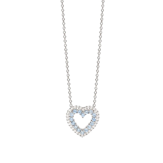 Collana girocollo Mabina con pendente a cuore e zirconi MISURA UNICA