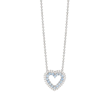 Collana girocollo Mabina con pendente a cuore e zirconi MISURA UNICA