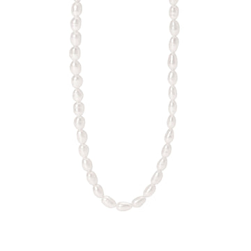 Collana girocollo Mabina Thelma con perle bianche coltivate MISURA UNICA