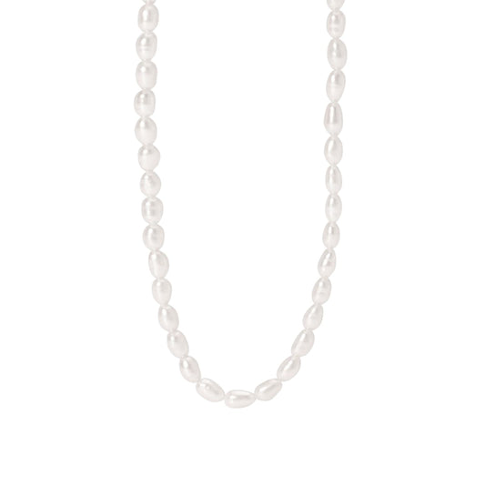 Collana girocollo Mabina Thelma con perle bianche coltivate MISURA UNICA