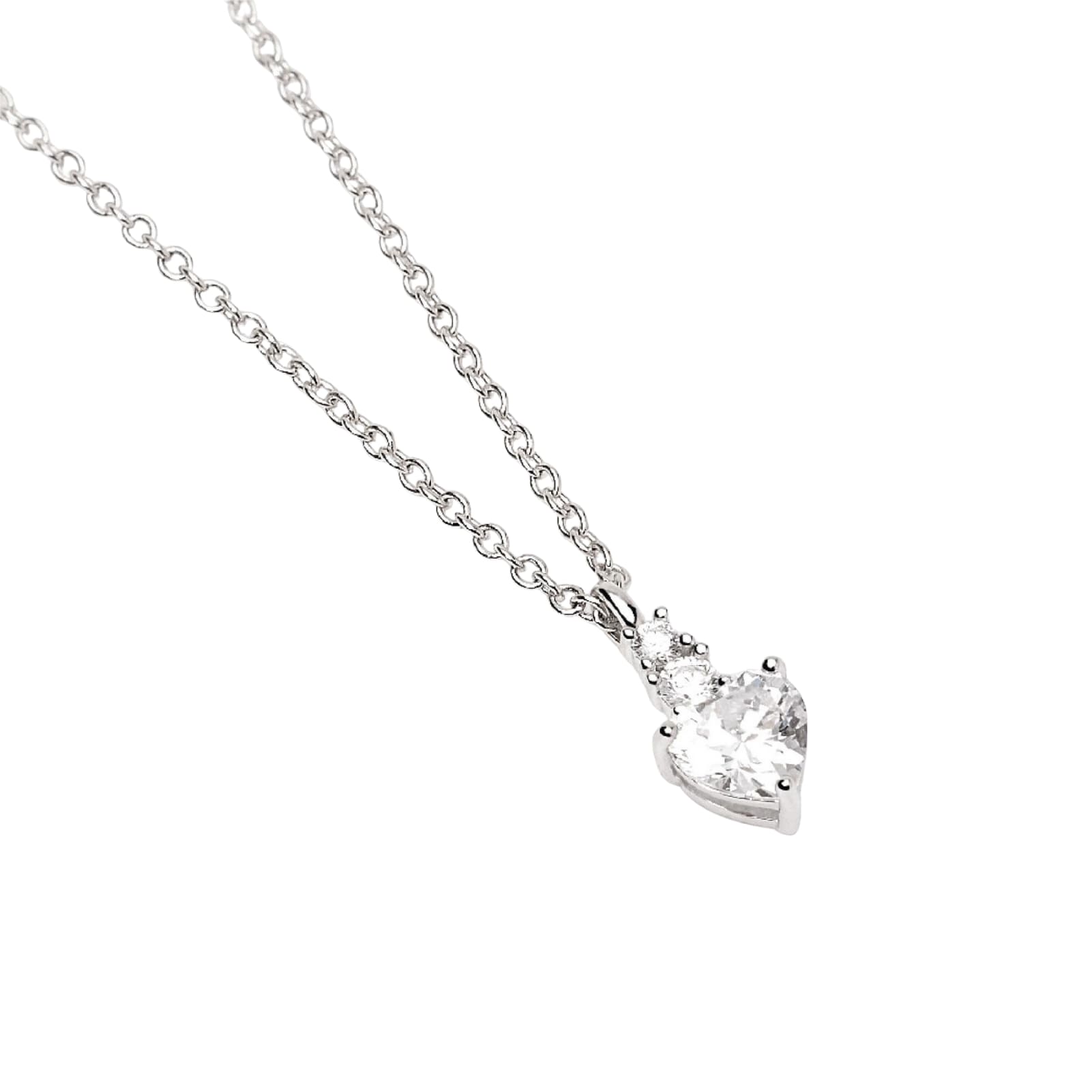 Collana girocollo Mabina con pendente in zirconi a cuore MISURA UNICA