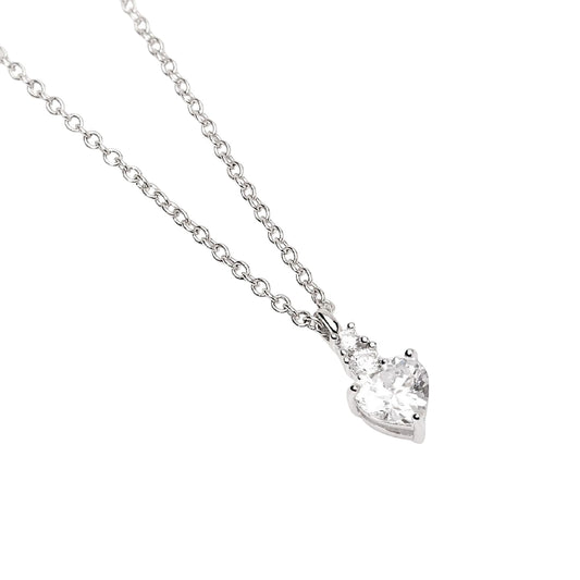 Collana girocollo Mabina con pendente in zirconi a cuore MISURA UNICA