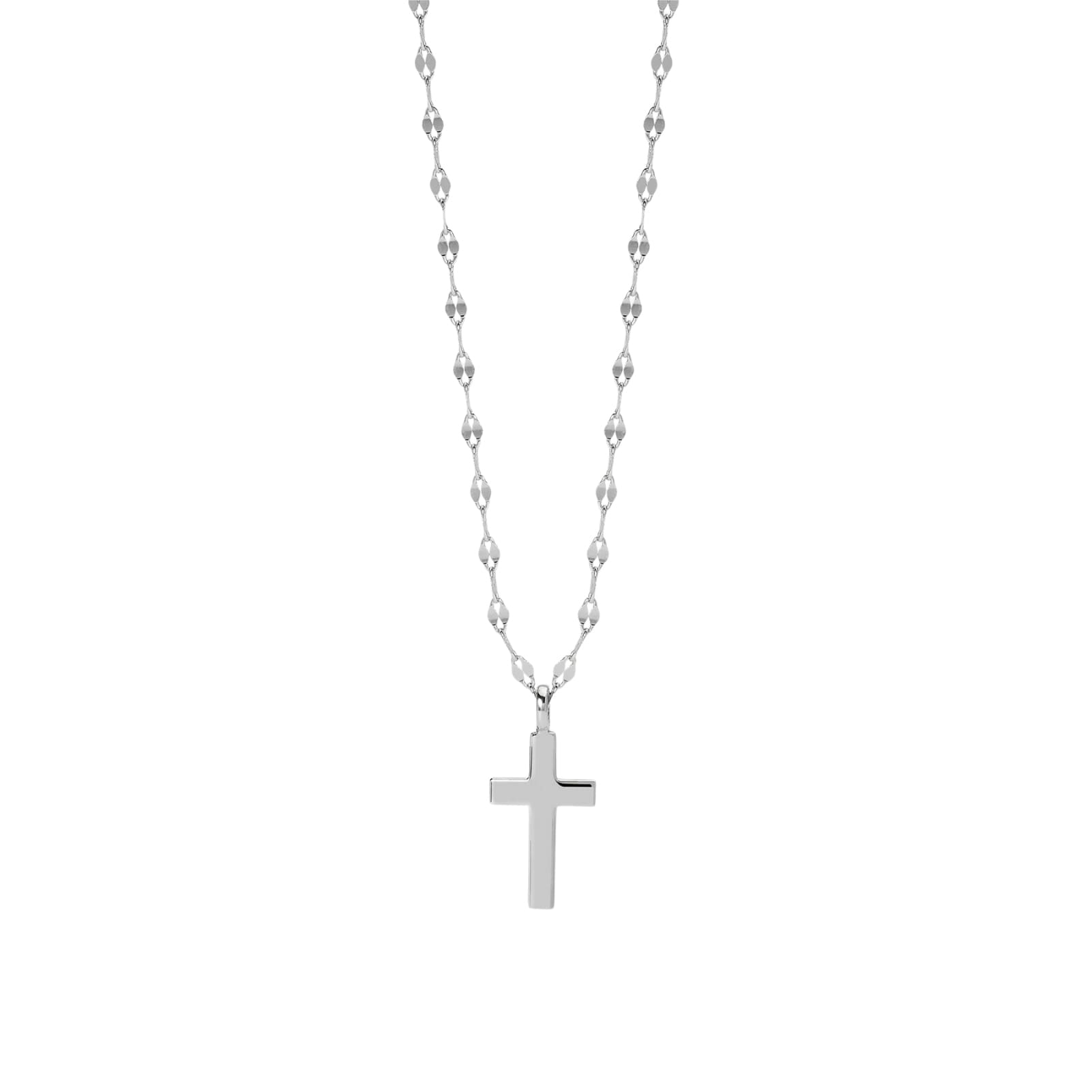 Collana catena Mabina in argento con ciondolo croce MISURA UNICA