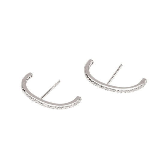 Orecchini Mabina Raggio di Sole in argento rodiato e zirconi MISURA UNICA