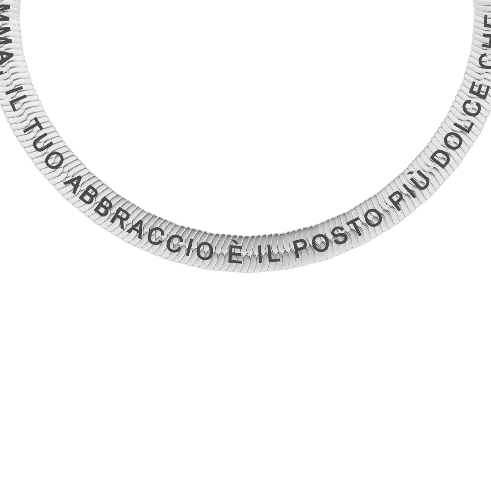 Bracciale snake Kidult in acciaio mamma, il tuo abbraccio REGOLABILE