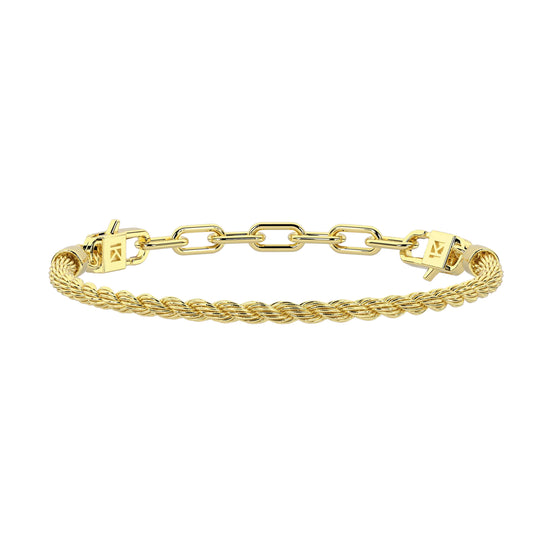 Bracciale da donna Kidult By You in acciaio oro catena Regolabile 16-19 cm