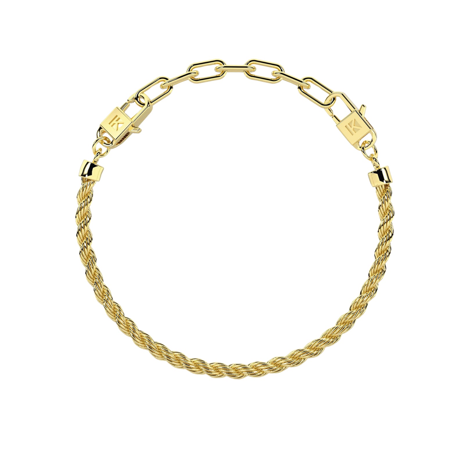 Bracciale da donna Kidult By You in acciaio oro catena Regolabile 16-19 cm