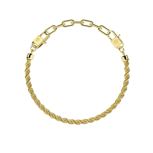 Bracciale da donna Kidult By You in acciaio oro catena Regolabile 16-19 cm