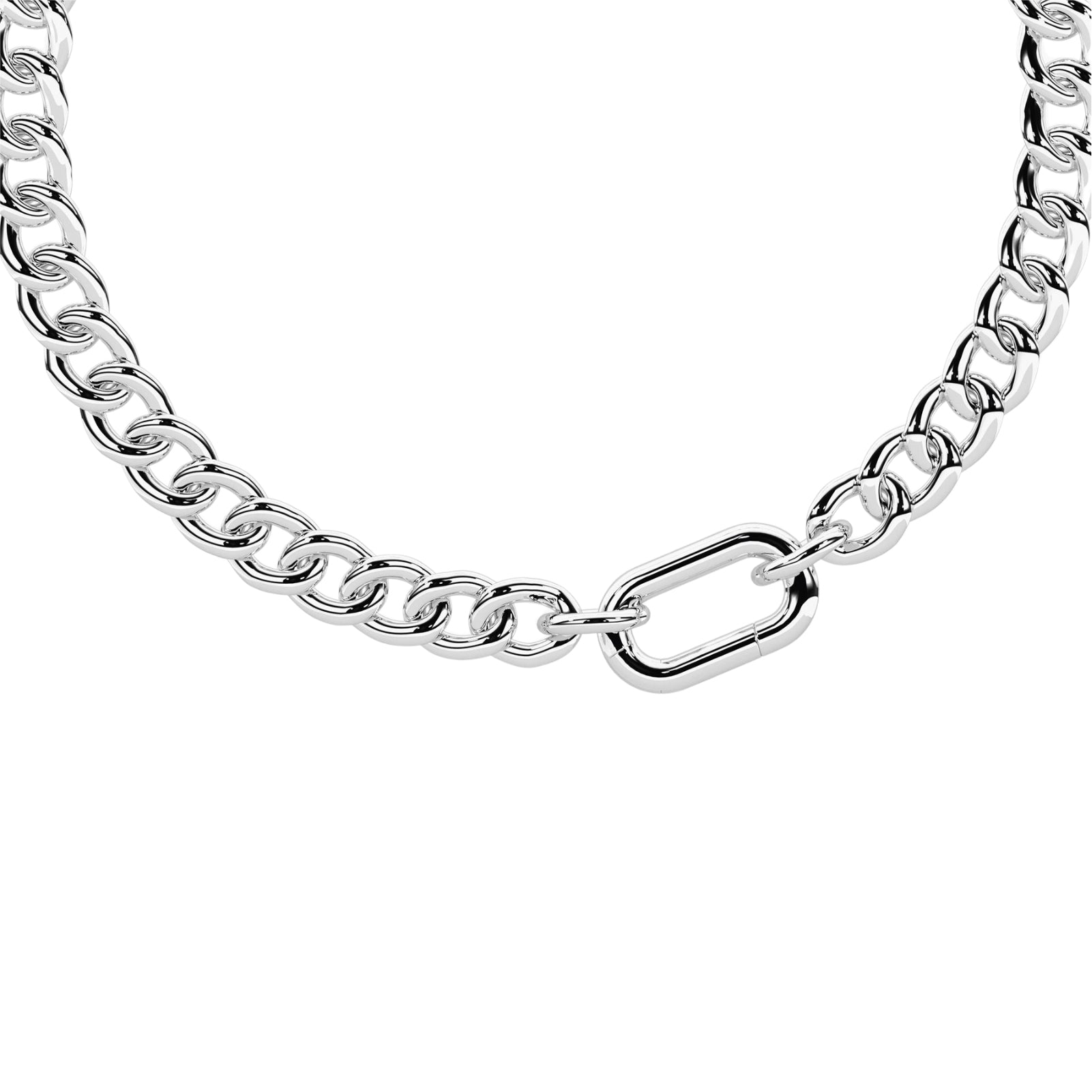 Bracciale donna Kidult By You in acciaio catena cubana Regolabile 16-19 cm