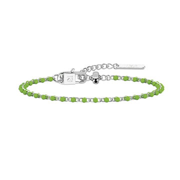Bracciale donna Kidult By You acciaio con smalto verde Regolabile 16-19 cm
